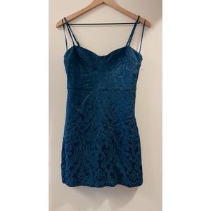 Free People Karla Embroidered Jaquard Mini Dress